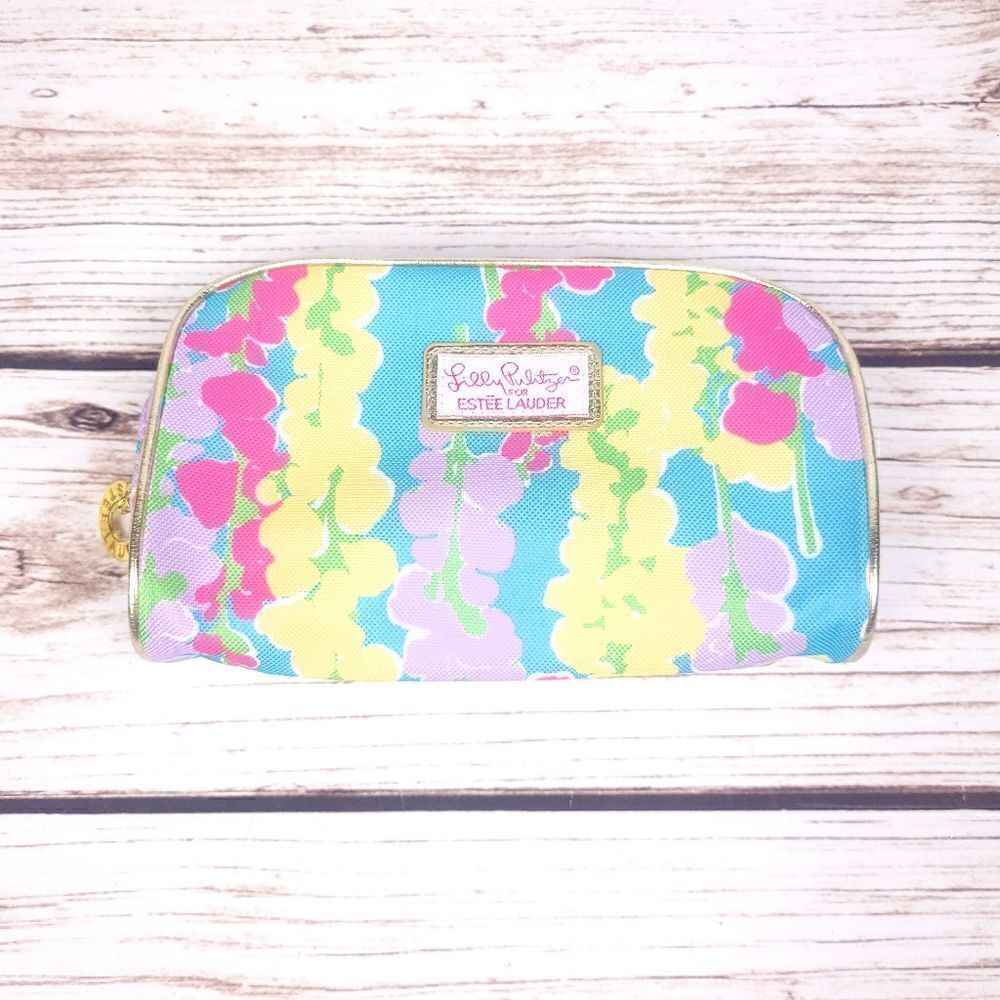 Lilly Pulitzer for Estee Lauder Floral Make Up Travel Bag